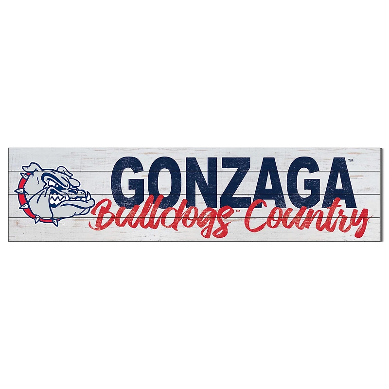 Gonzaga Bulldogs 10'' x 40'' Logo Sign