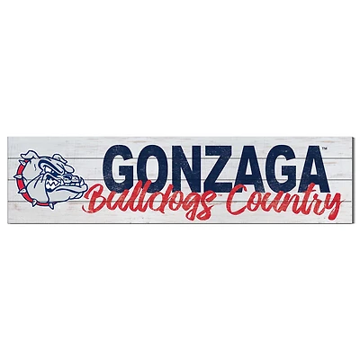 Gonzaga Bulldogs 10'' x 40'' Logo Sign