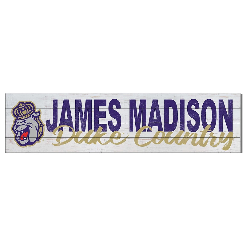 James Madison Dukes 10'' x 40'' Logo Sign