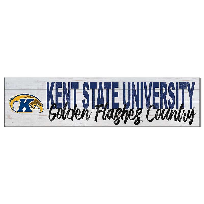 Kent State Golden Flashes 10'' x 40'' Logo Sign