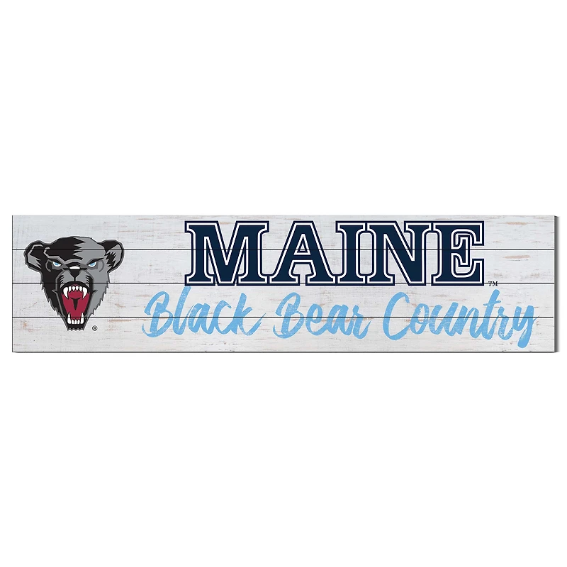 Maine Black Bears 10'' x 40'' Logo Sign
