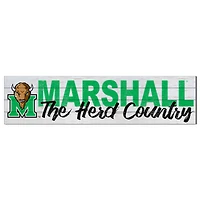 Marshall Thundering Herd 10'' x 40'' Logo Sign