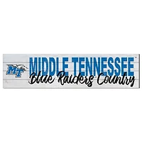MTSU Blue Raiders 10'' x 40'' Logo Sign