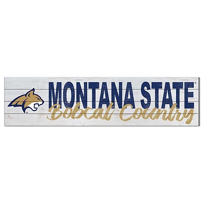 Montana State Bobcats 10'' x 40'' Logo Sign
