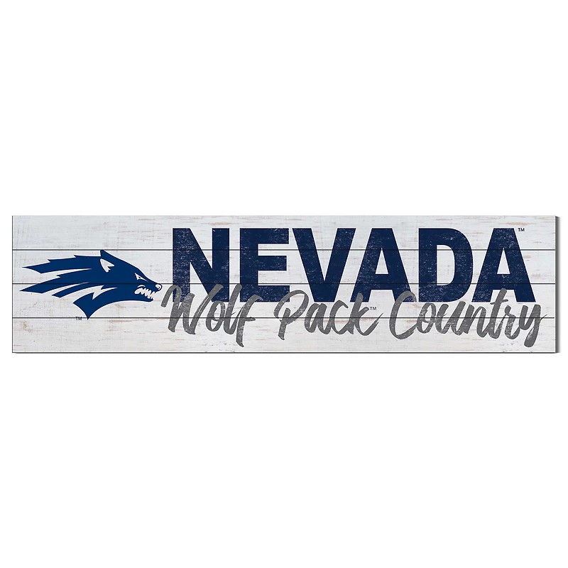 Nevada Wolf Pack 10'' x 40'' Logo Sign