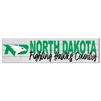 North Dakota 10'' x 40'' Logo Sign