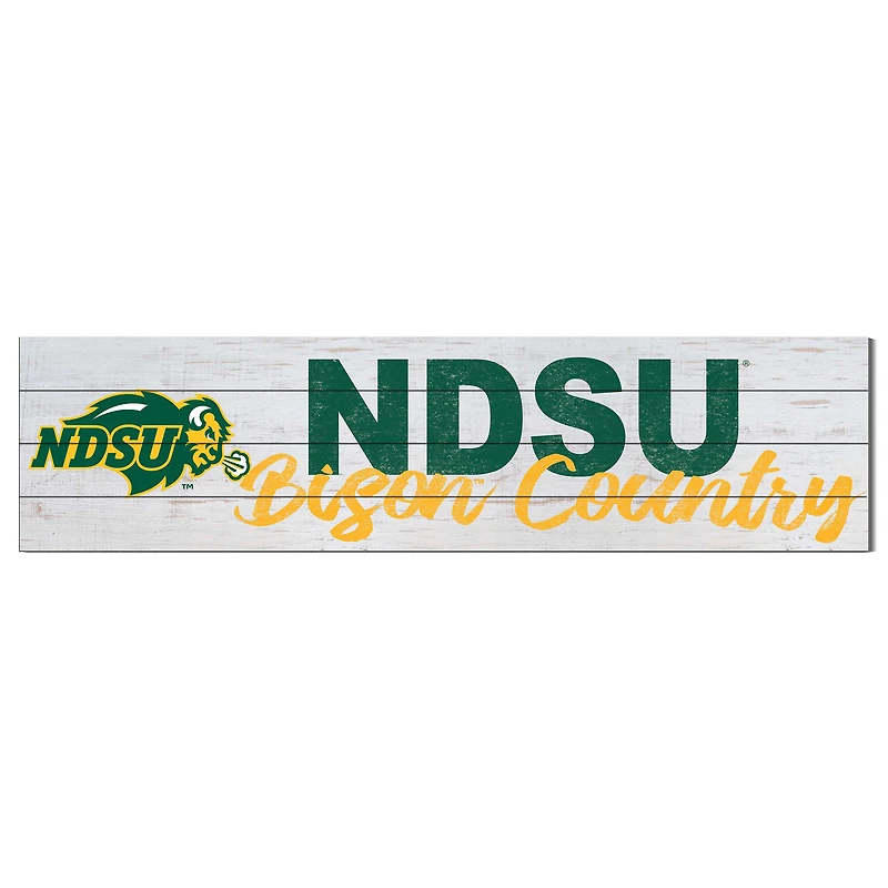 NDSU Bison 10'' x 40'' Logo Sign