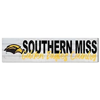 Southern Miss Golden Eagles 10'' x 40'' Logo Sign