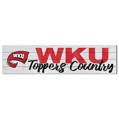 Western Kentucky Hilltoppers 10'' x 40'' Logo Sign