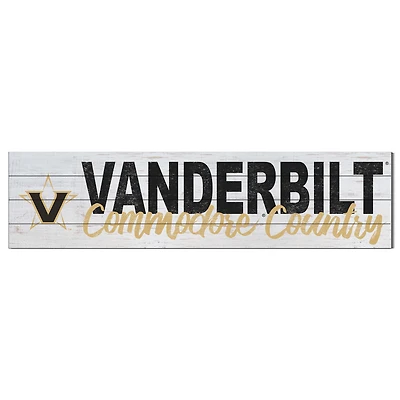 Vanderbilt Commodores 10'' x 40'' Logo Sign