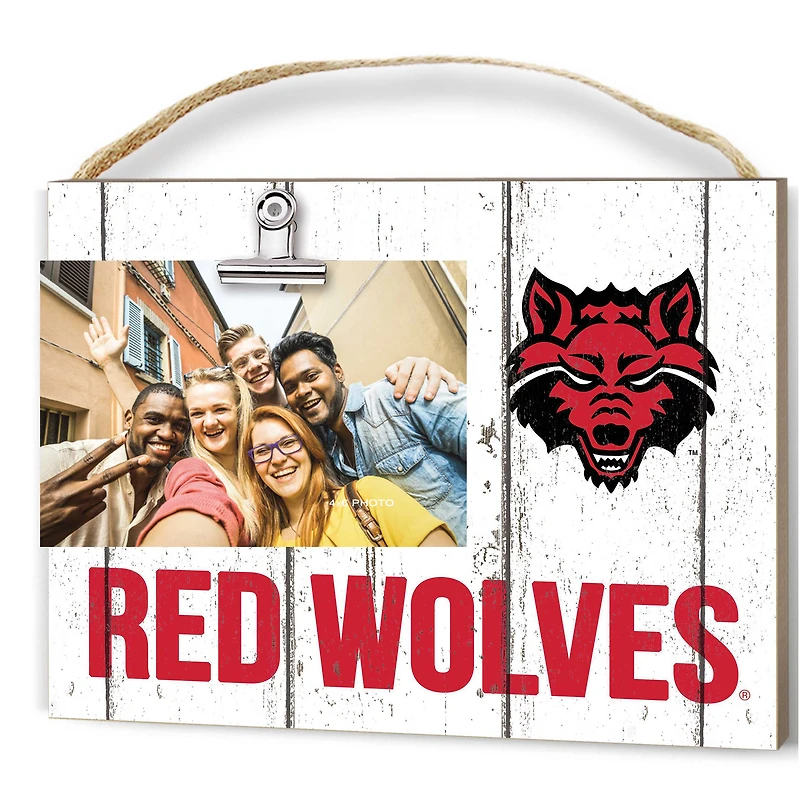 Arkansas State Red Wolves 8'' x 10'' Weathered Clip It Frame