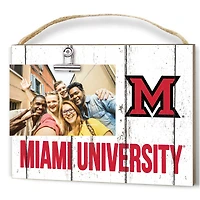 Miami University RedHawks 8'' x 10'' Weathered Clip It Frame