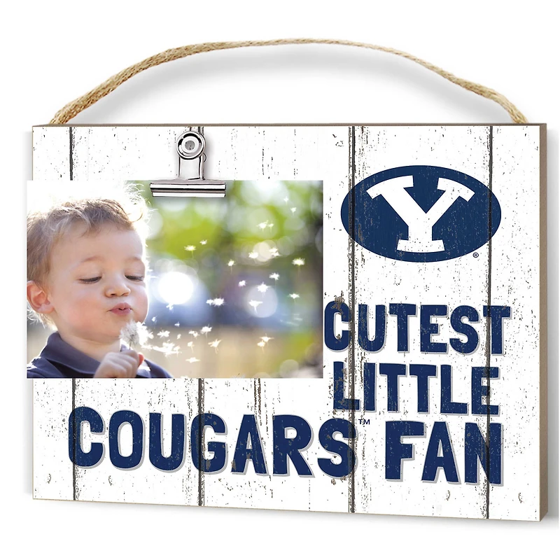 BYU Cougars 8'' x 10'' Cutest Little Weathered Logo Clip Photo Frame
