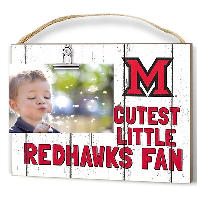 Miami University RedHawks 8'' x 10'' Cutest Little Weathered Logo Clip Photo Frame