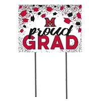 Miami University RedHawks 18'' x 24'' Grad Yard Sign