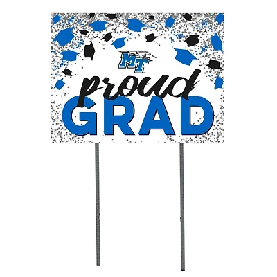 MTSU Blue Raiders 18'' x 24'' Grad Yard Sign
