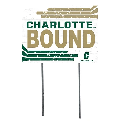 Charlotte 49ers 18'' x 24'' Bound Yard Sign