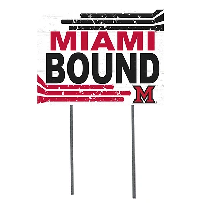 Miami University RedHawks 18'' x 24'' Bound Yard Sign