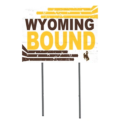 Wyoming Cowboys 18'' x 24'' Bound Yard Sign