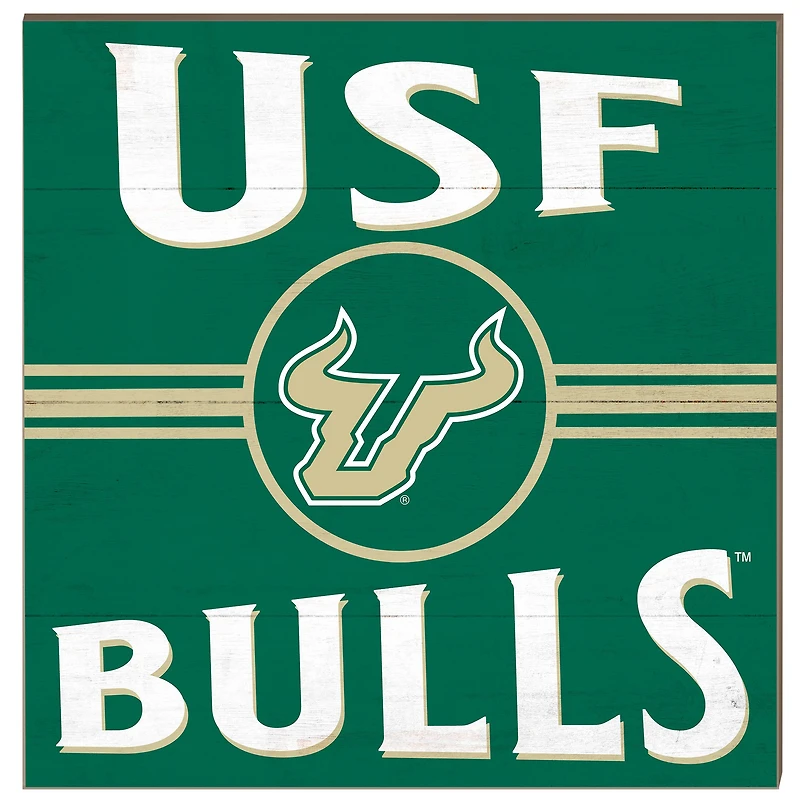 South Florida Bulls 10'' x 10'' Retro Team Sign