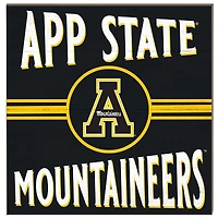 Appalachian State Mountaineers 10'' x 10'' Retro Team Sign