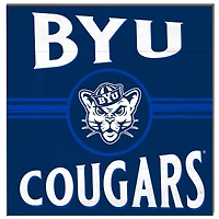 BYU Cougars 10'' x 10'' Retro Team Sign