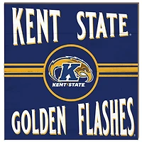 Kent State Golden Flashes 10'' x 10'' Retro Team Sign