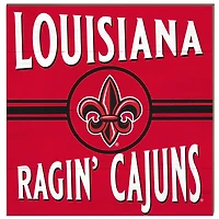 Louisiana Ragin' Cajuns 10'' x 10'' Retro Team Sign