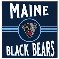 Maine Black Bears 10'' x 10'' Retro Team Sign