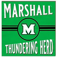 Marshall Thundering Herd 10'' x 10'' Retro Team Sign