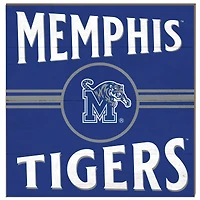 Memphis Tigers 10'' x 10'' Retro Team Sign