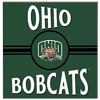 Ohio Bobcats 10'' x 10'' Retro Team Sign
