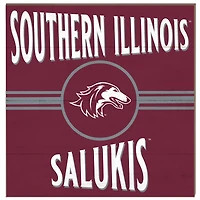 Southern Illinois Salukis 10'' x 10'' Retro Team Sign