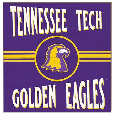 Tennessee Tech Golden Eagles 10'' x 10'' Retro Team Sign