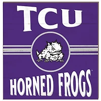 TCU Horned Frogs 10'' x 10'' Retro Team Sign