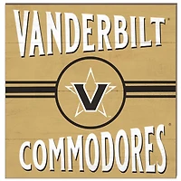 Vanderbilt Commodores 10'' x 10'' Retro Team Sign