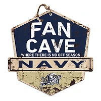 Navy Midshipmen 20'' x 20'' Fan Cave Badge Sign