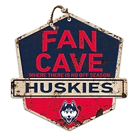 UConn Huskies 20'' x 20'' Fan Cave Badge Sign