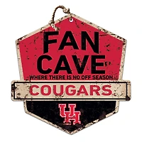 Houston Cougars 20'' x 20'' Fan Cave Badge Sign