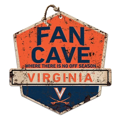 Virginia Cavaliers 20'' x 20'' Fan Cave Badge Sign