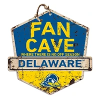 Delaware Fightin' Blue Hens 20'' x 20'' Fan Cave Badge Sign
