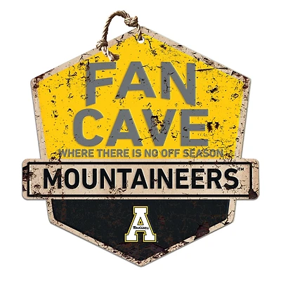 Appalachian State Mountaineers 20'' x 20'' Fan Cave Badge Sign