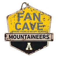 Appalachian State Mountaineers 20'' x 20'' Fan Cave Badge Sign