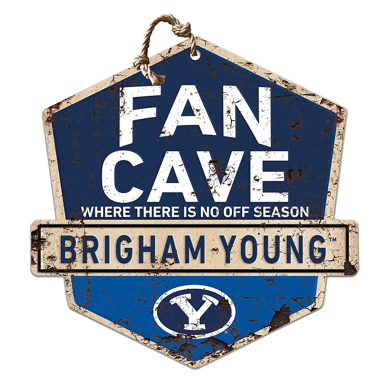 BYU Cougars 20'' x 20'' Fan Cave Badge Sign