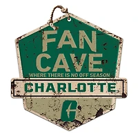 Charlotte 49ers 20'' x 20'' Fan Cave Badge Sign