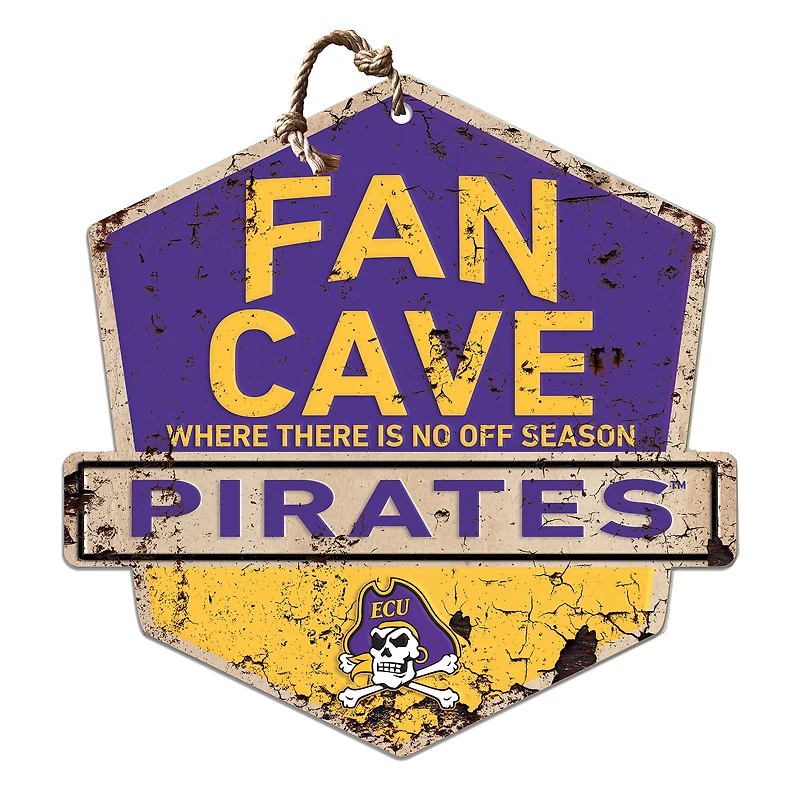ECU Pirates 20'' x 20'' Fan Cave Badge Sign