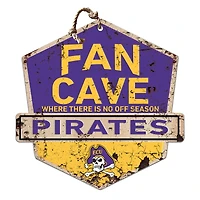 ECU Pirates 20'' x 20'' Fan Cave Badge Sign