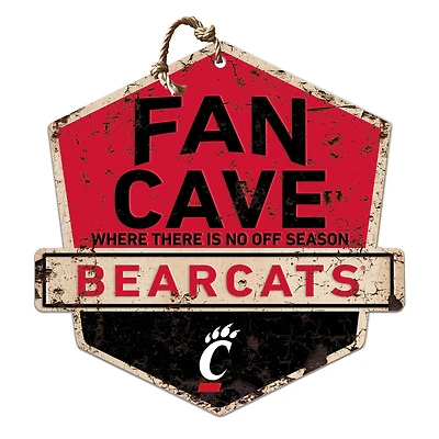 Cincinnati Bearcats 20'' x 20'' Fan Cave Badge Sign