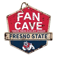 Fresno State Bulldogs 20'' x 20'' Fan Cave Badge Sign