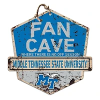 MTSU Blue Raiders 20'' x 20'' Fan Cave Badge Sign
